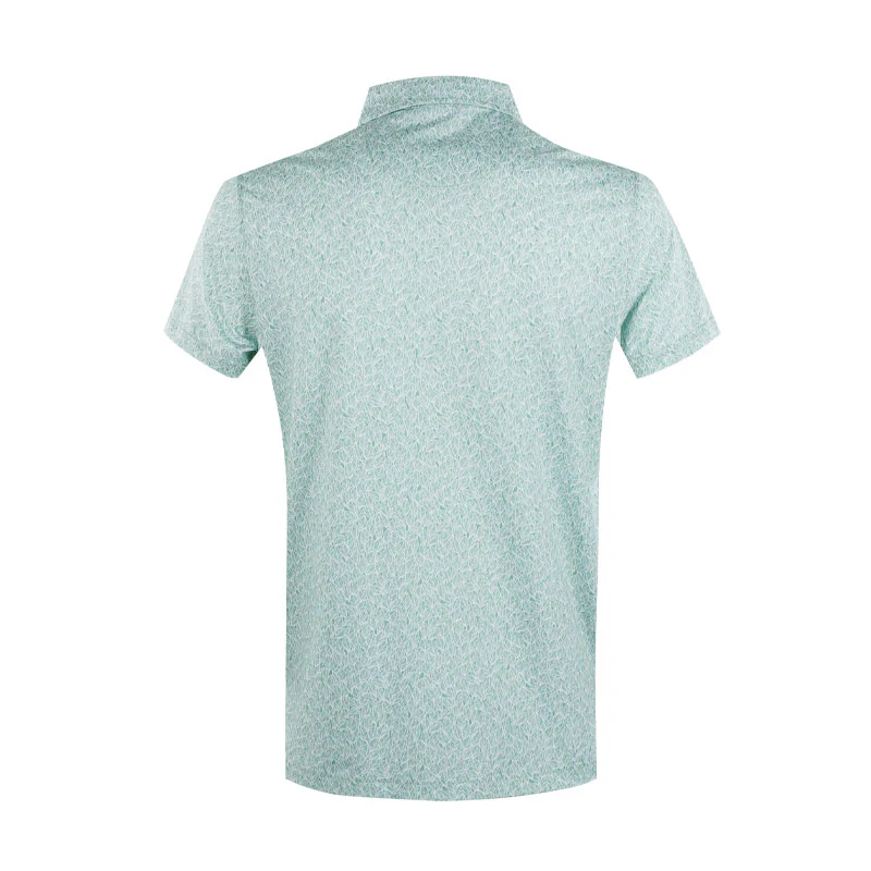 CUTTER & BUCK Mercerized Left Print Men's Polo (Green) - Image 2