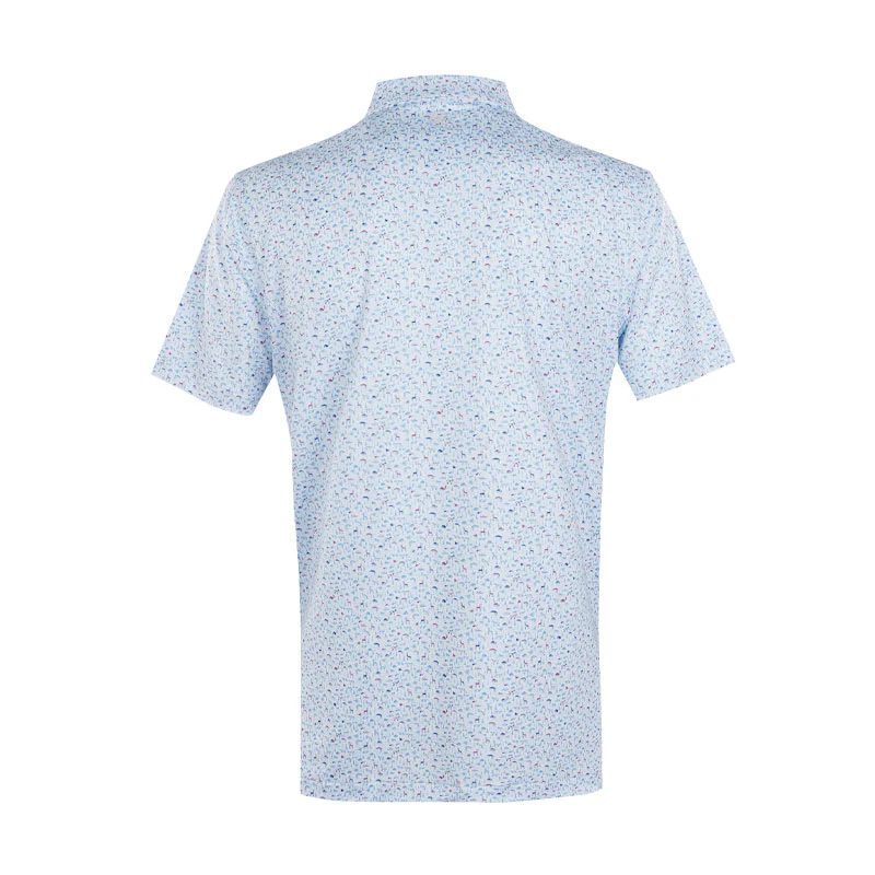 PETER MILLAR On The Hunt Men's Performance Jersey Polo (White) - Image 2