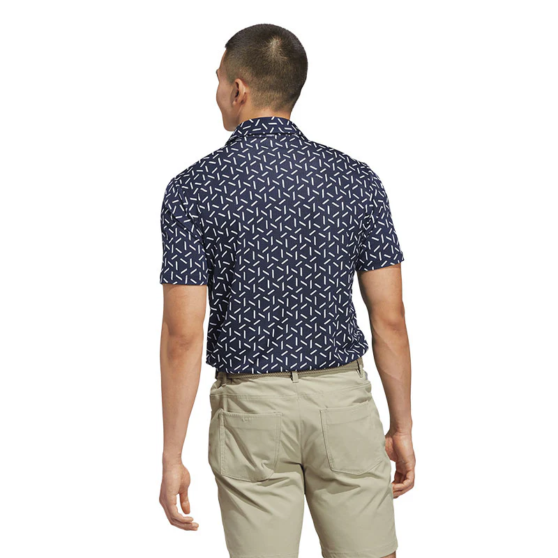 ADIDAS Ultimate365 Mesh Print Climacool Men's Polo (Navy) - Image 2
