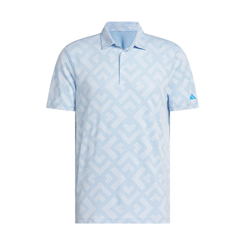 ADIDAS Ultimate365 Jacquard Men's Polo (Blue)