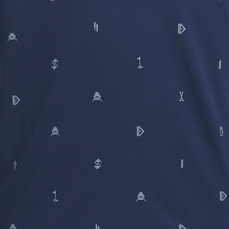 ADIDAS Monogram Men's Polo (Navy) - Image 4