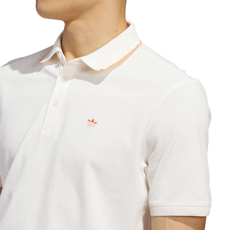 ADIDAS Originals Twistknit Trefoil Men's Polo (White) - Image 3