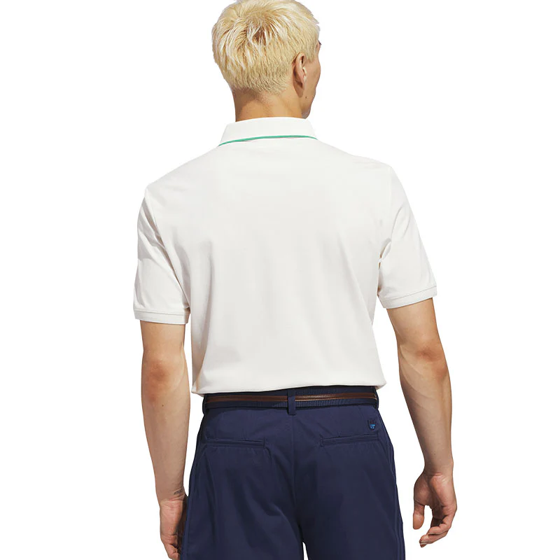 ADIDAS Originals Twistknit Trefoil Men's Polo (White/Green) - Image 2