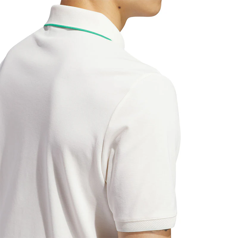 ADIDAS Originals Twistknit Trefoil Men's Polo (White/Green) - Image 4