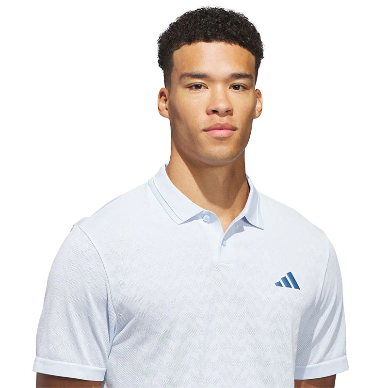 ADIDAS Ultimate265 Tour Seamless Men's Polo (Sky) - Image 3