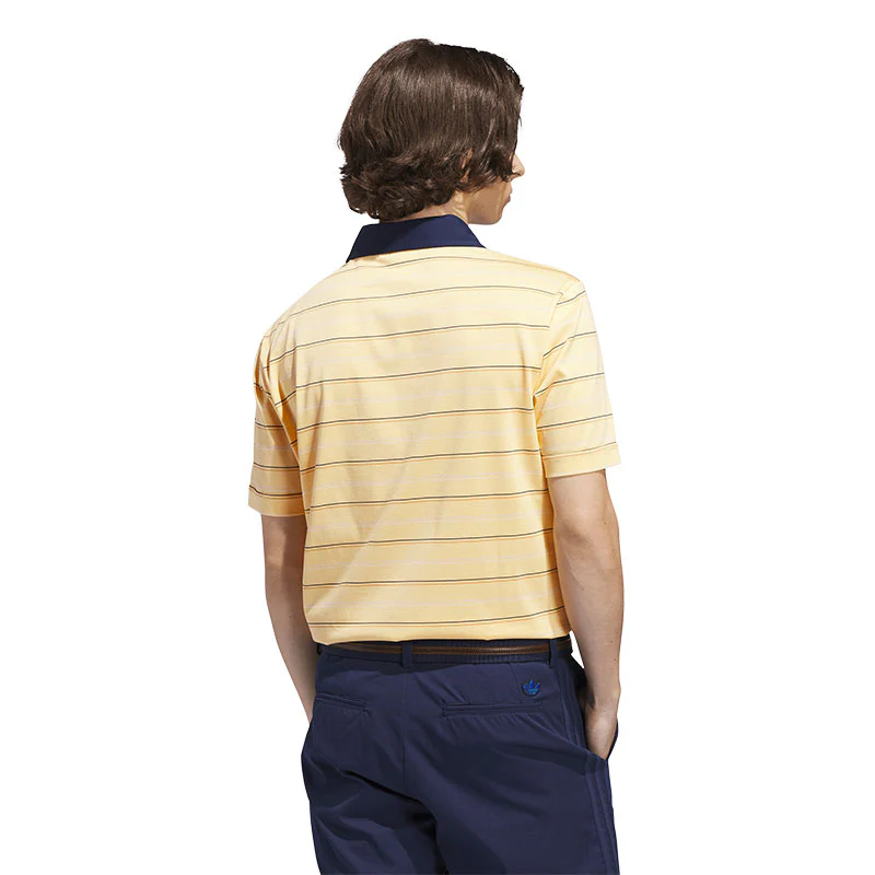 ADIDAS Originals Archive Stripe Men's Polo (Orange) - Image 2