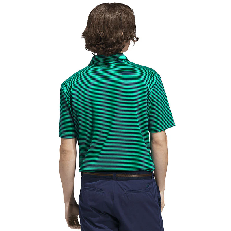 ADIDAS Originals Stripe Men's Pique Polo (Green) - Image 2