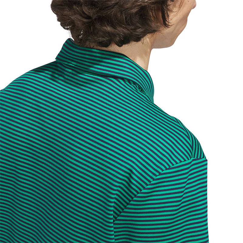 ADIDAS Originals Stripe Men's Pique Polo (Green) - Image 4