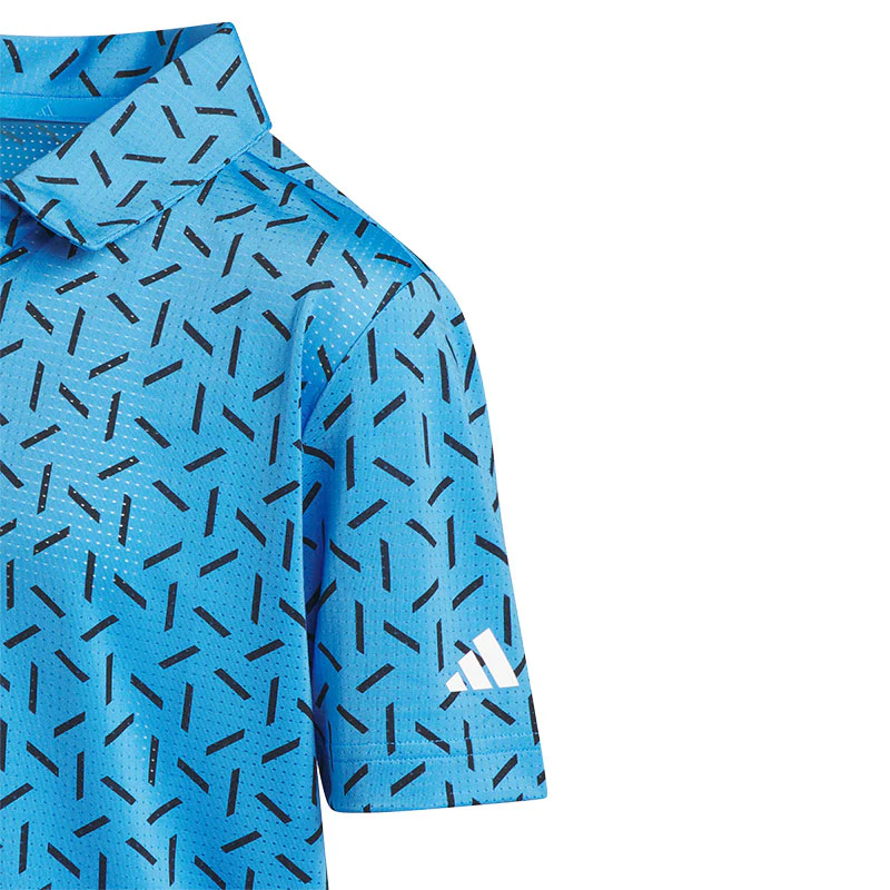 ADIDAS Sport Boy's Polo (Blue) - Image 4