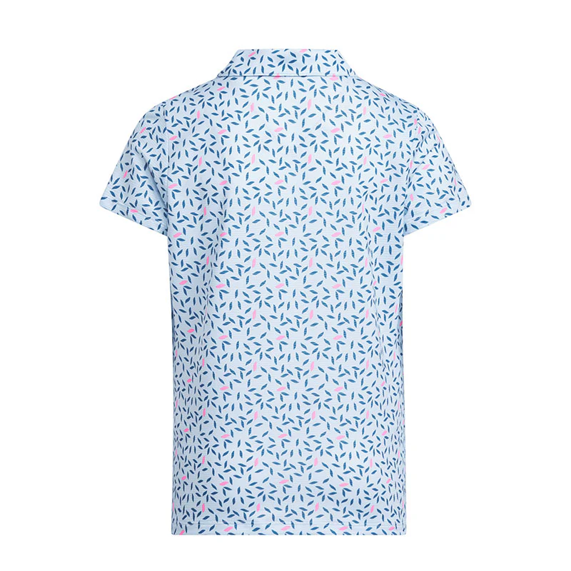 ADIDAS Printed Girl's Polo (Sky) - Image 2