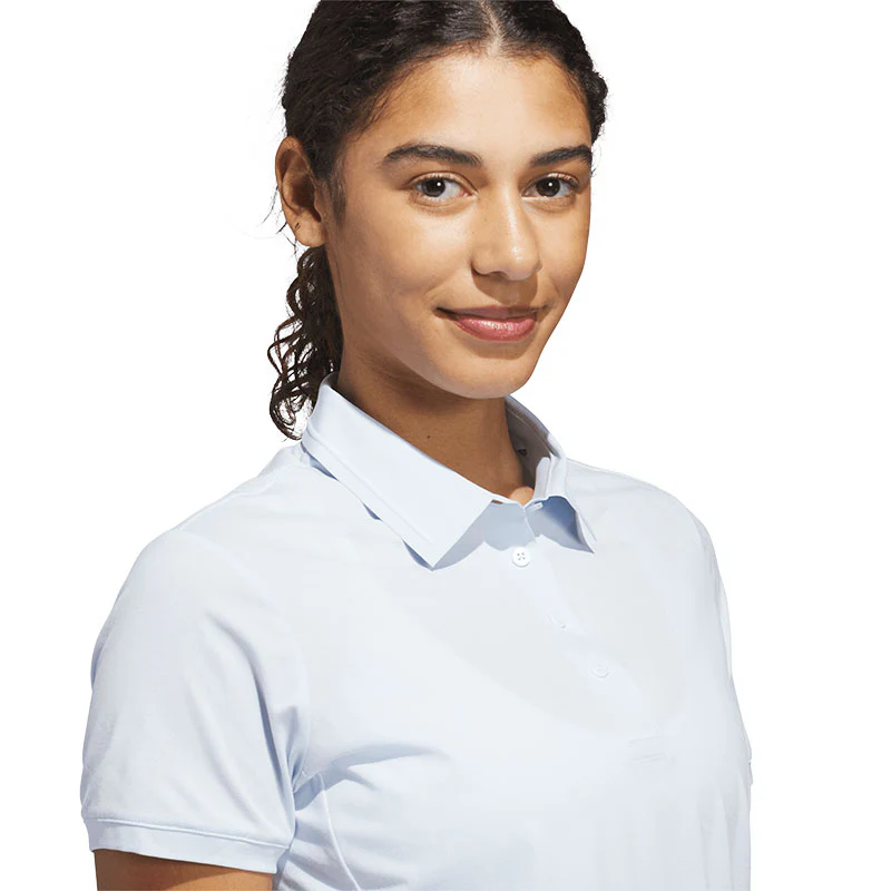 ADIDAS Ultimate365 Tour Twistknit Women's Polo (Sky) - Image 3
