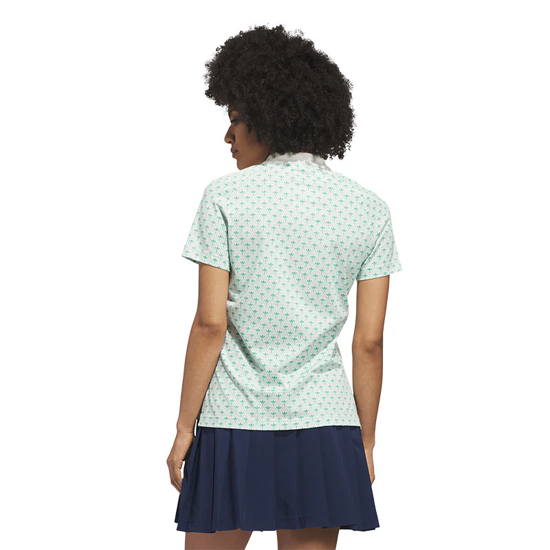 ADIDAS Originals All Over Trefoil Women's Polo (Green) - Image 2
