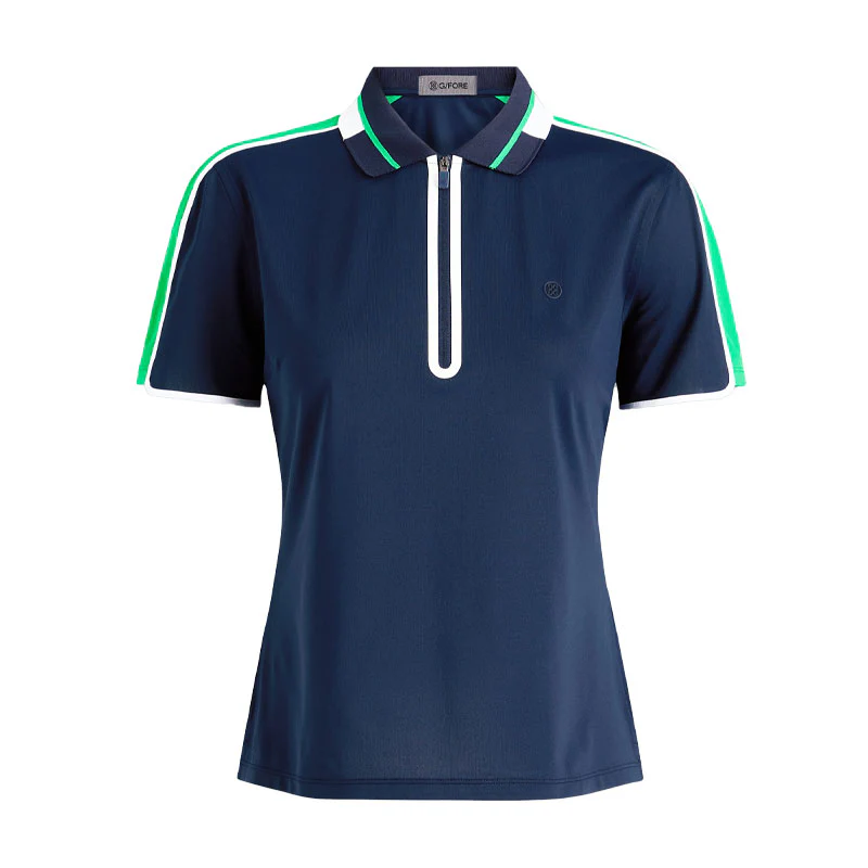 GFORE Contrast Panel Tech Pique Women's Polo (Twilight)
