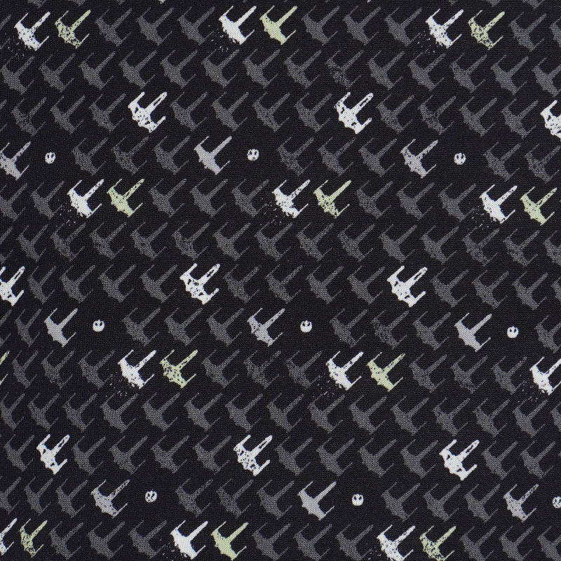DISNEY Mercerized Aircraft Print Men's Polo (Black) - Image 4
