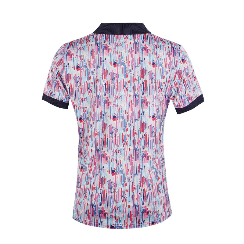 CALVIN KLEIN Glinda Print Women's Polo (Glitch Print) - Image 2