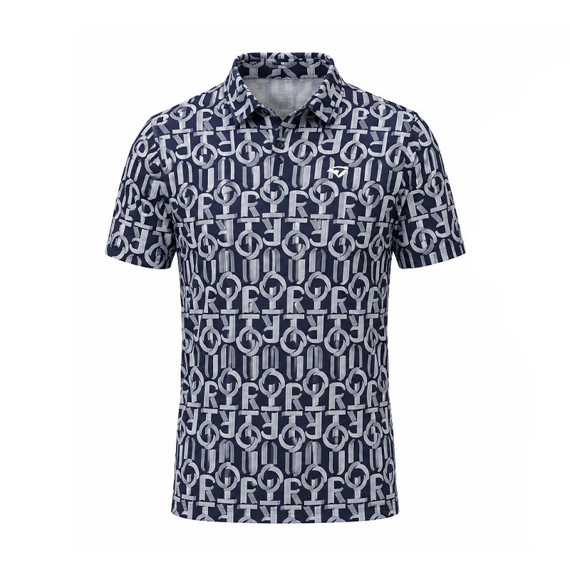 TAYLORMADE T-ICE T-AIR Graphic Women's Polo (Navy)