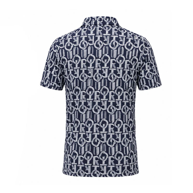 TAYLORMADE T-ICE T-AIR Graphic Women's Polo (Navy) - Image 2