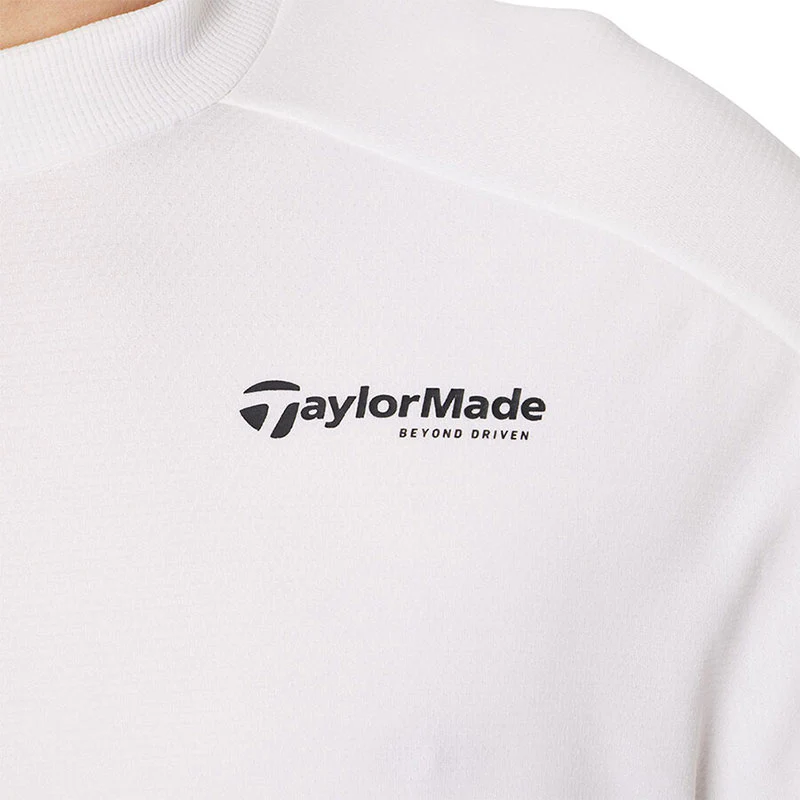 TAYLORMADE T-ICE T-AIR Cool Mesh Men's Polo (White) - Image 3