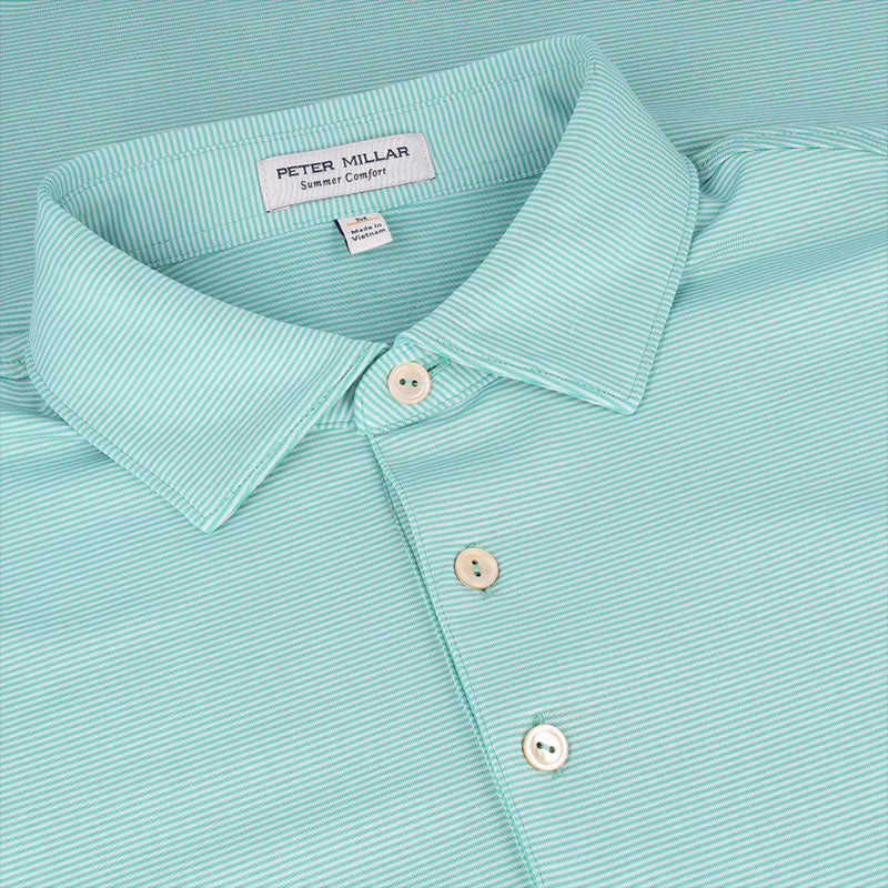 PETER MILLAR Jubilee Men's Performance Jersey Polo (Snow Pea) - Image 3
