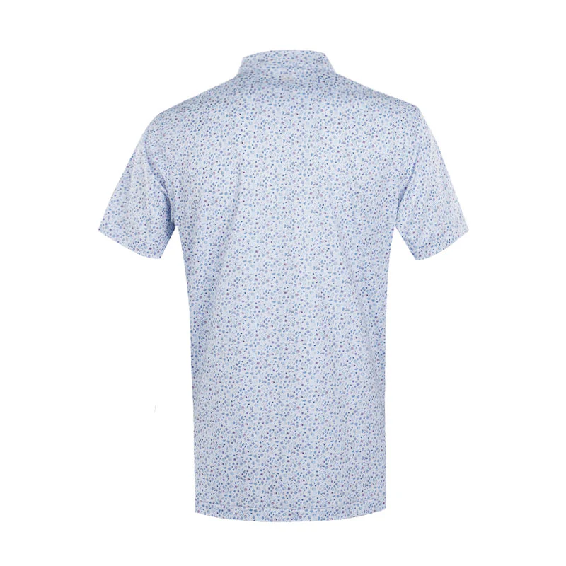 PETER MILLAR Oyster Roast Men's Performance Jersey Polo (White) - Image 2