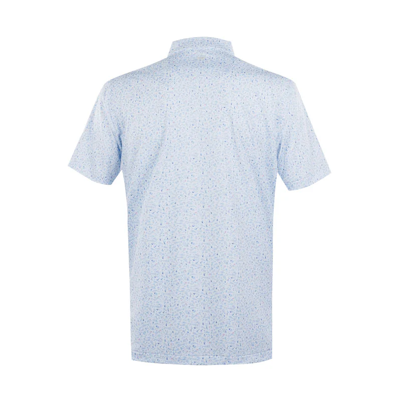 PETER MILLAR Nice Shot Men's Performance Jersey Polo (White) - Image 2