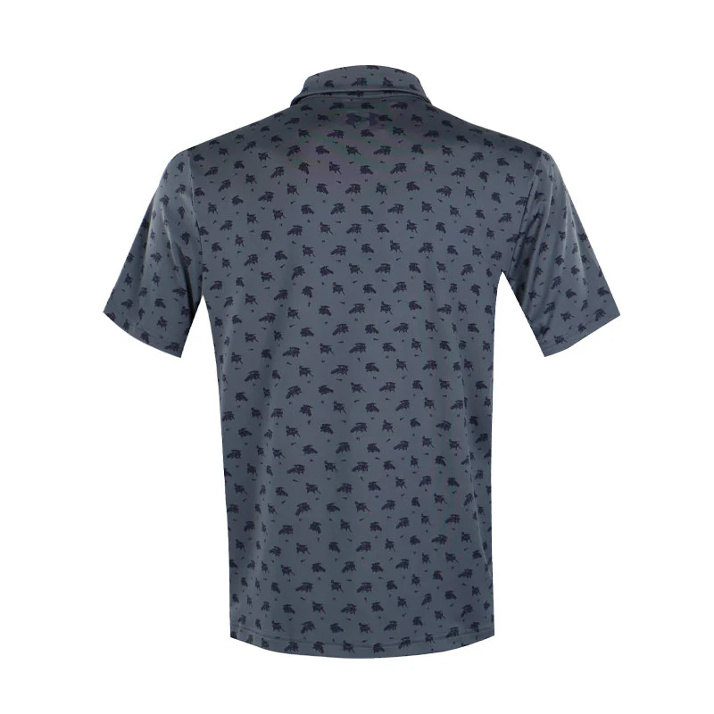 UNDER ARMOUR Playoff 3.0 Men's Printed Polo (Downpour Grey) - Image 2