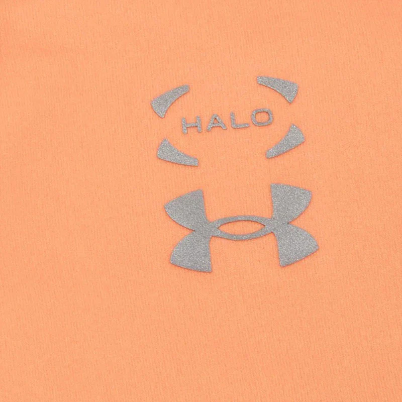 UNDER ARMOUR Halo Bonded Printed Men's Polo (Orange Block) - Image 4