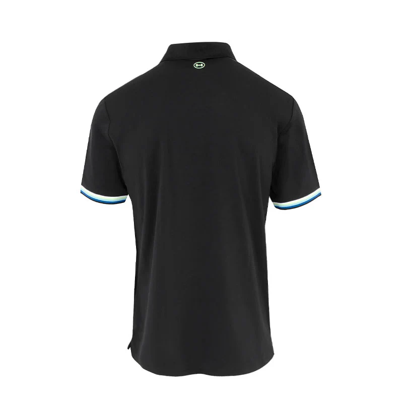 UNDER ARMOUR ArmourDry Golf Trip Pique Men's Polo (Black) - Image 2