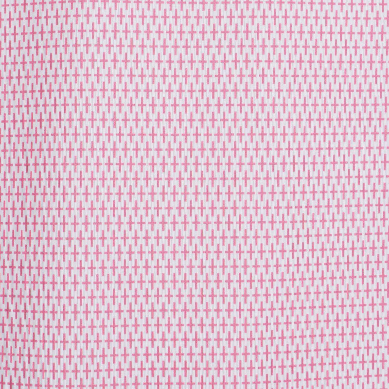 FOOTJOY Grip Print Lisle Men's Polo (White/Red) - Image 4