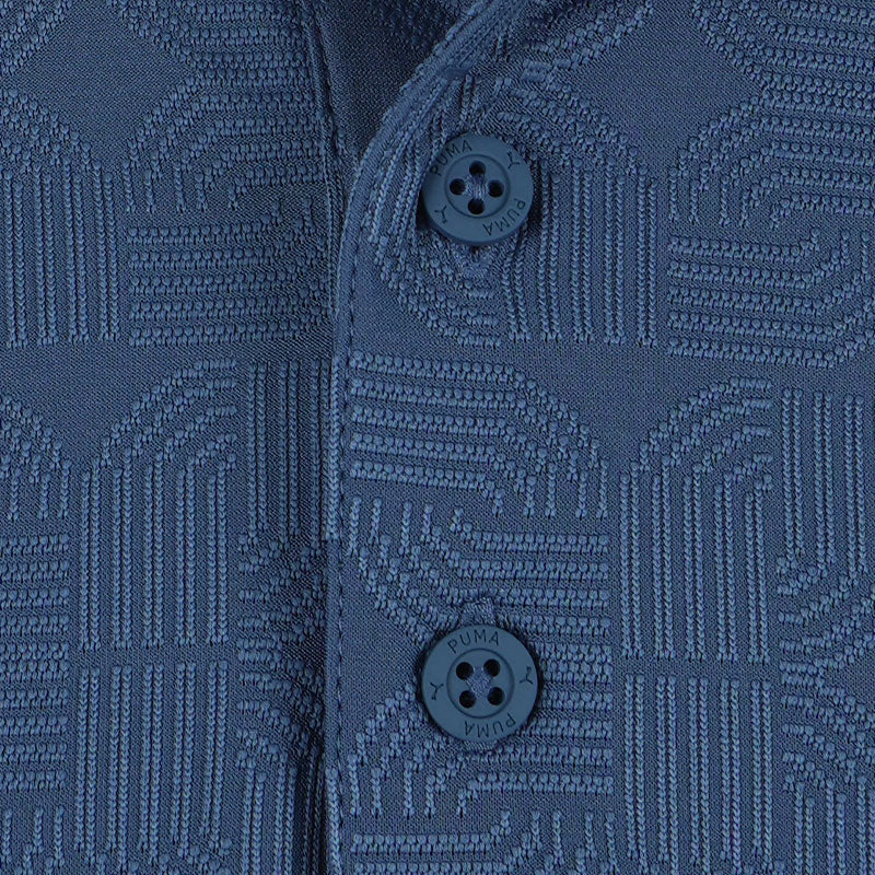 PUMA MATTR Deco Jacquard Men's Polo (Dark Indigo) - Image 3