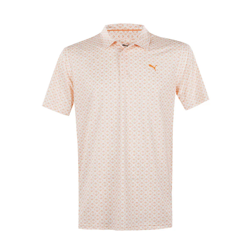 PUMA MATTR Scallop Men's Polo (White/Melon)