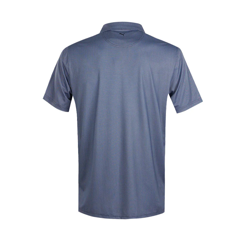 PUMA CLOUDSPUN Birdseye BN Men's Polo (White/Navy) - Image 2