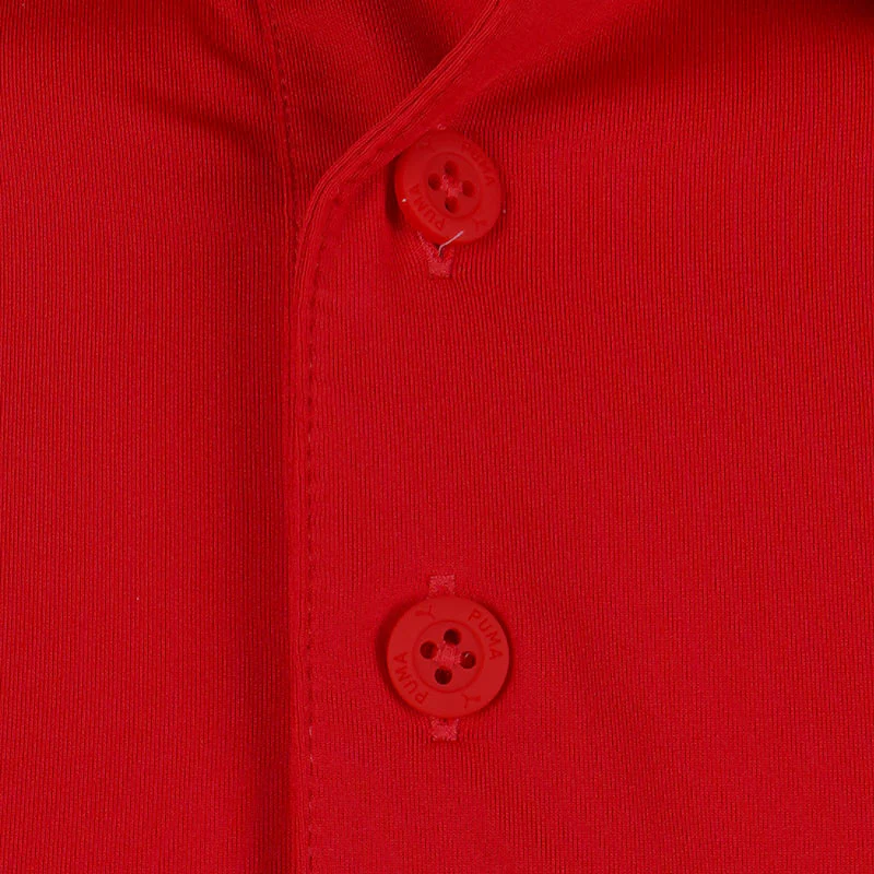 PUMA Maple Leaf Solid Men's Polo (Red) - Image 3