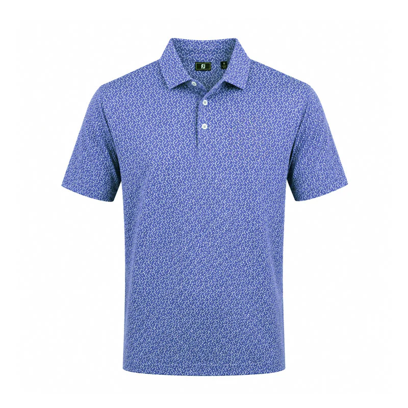 FOOTJOY Arc Geo Lisle Men's Polo (Violet)