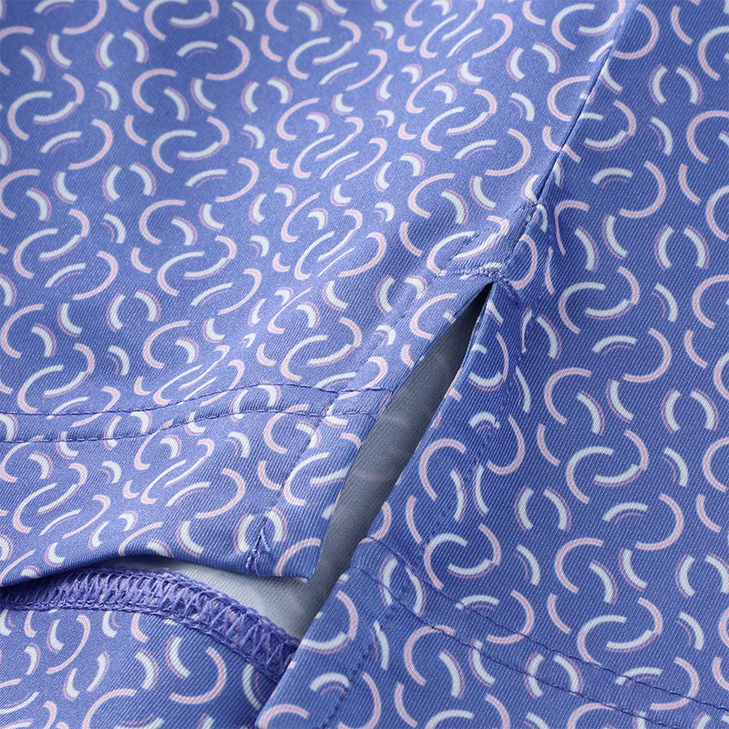 FOOTJOY Arc Geo Lisle Men's Polo (Violet) - Image 4