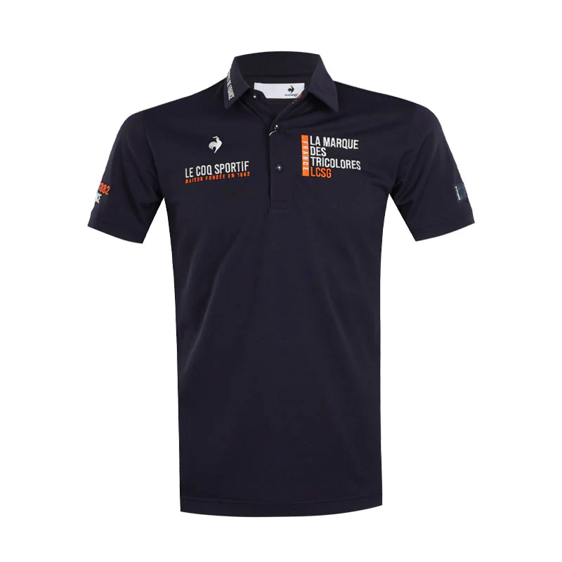 LE COQ SPORTIF GOLF Marking Design Men's Polo (Navy)
