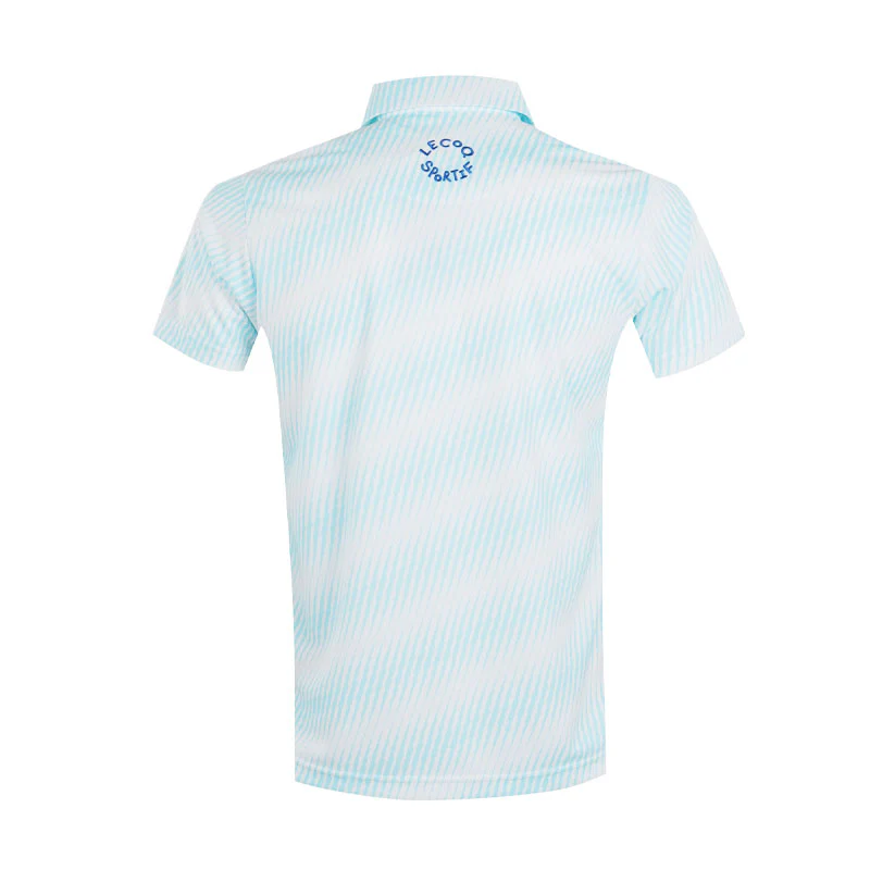 LE COQ SPORTIF GOLF Diagonal Pattern Men's Polo (Saxophone) - Image 2
