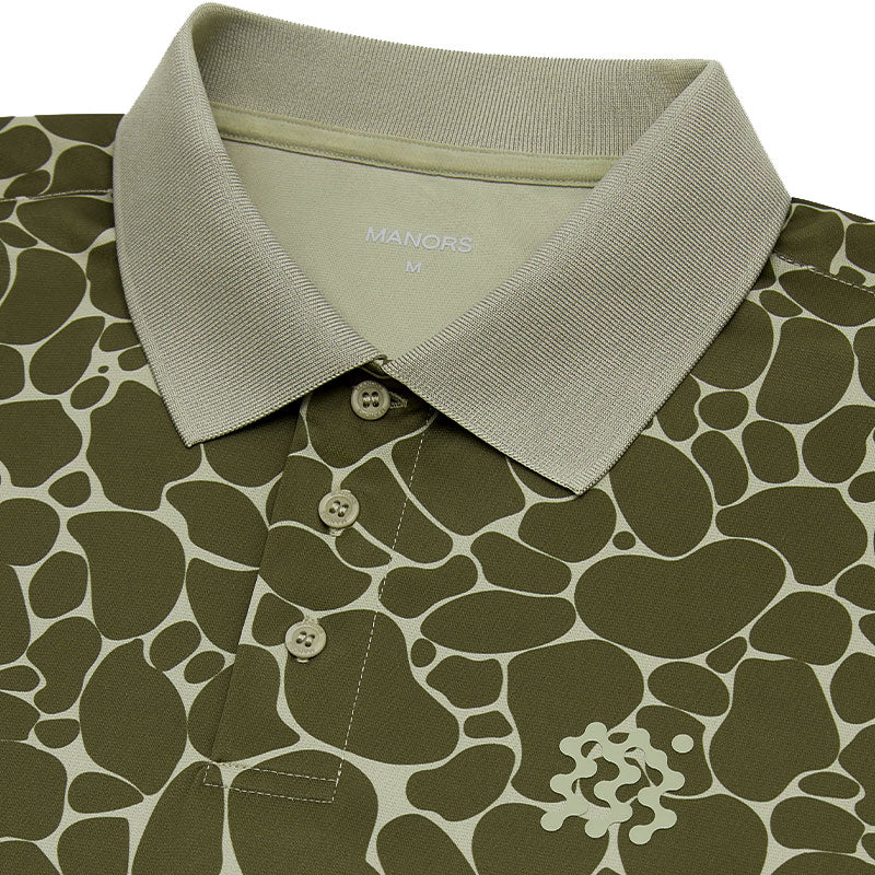 MANORS Pebble Course Men's Polo (Dune) - Image 3