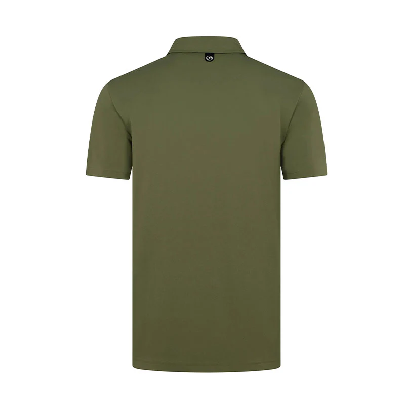 MALBON GOLF Fairway Men's Polo (Olive) - Image 2