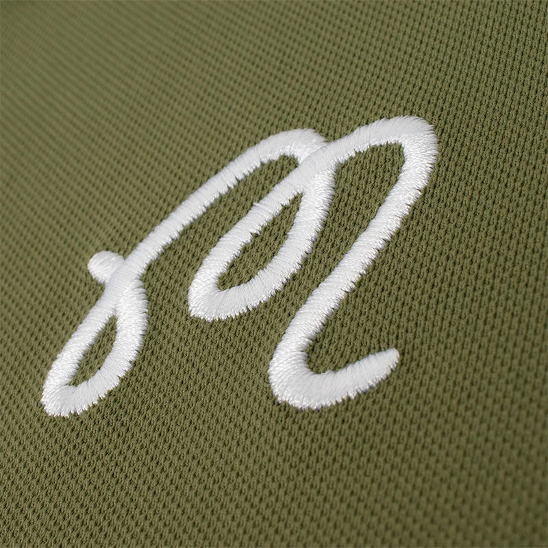 MALBON GOLF Fairway Men's Polo (Olive) - Image 4