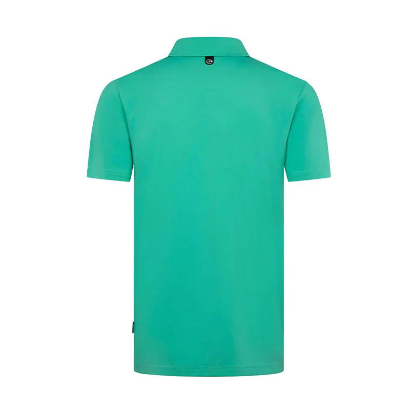 MALBON GOLF Fairway Men's Polo (Marine Green) - Image 2