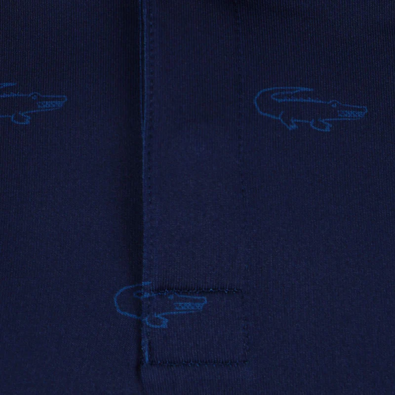 LACOSTE Regular Fit UV Men's Polo (Navy) - Image 3