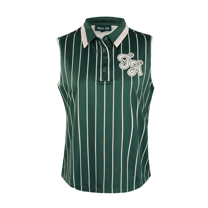 FORE ALL All Moore Women's Sleeveless Polo (Green)