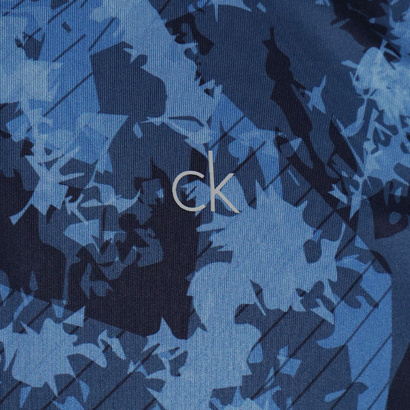 CALVIN KLEIN Digital Chaos Print Men's Polo (Navy) - Image 4