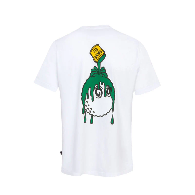 MALBON GOLF Swing Oil Men's T-Shirt (White) - Image 2