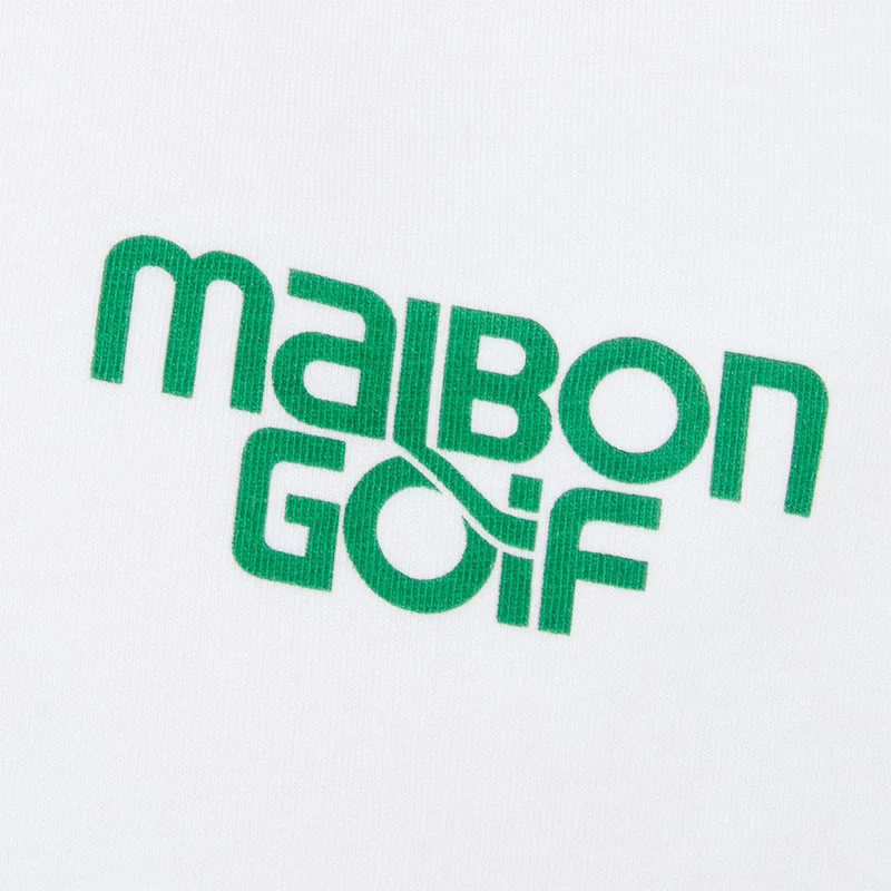 MALBON GOLF Swing Oil Men's T-Shirt (White) - Image 3