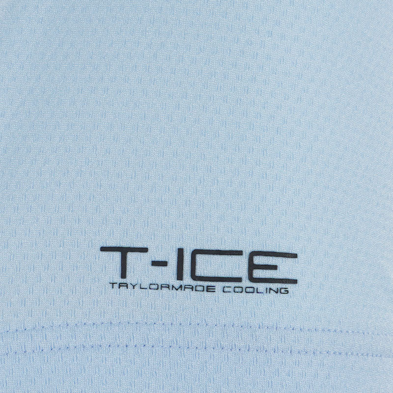 TAYLORMADE T-ICE T-AIR Logo Men's Polo (Chambray) - Image 4