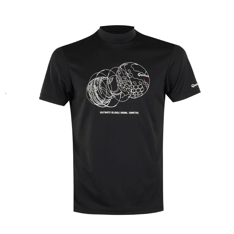 TAYLORMADE T-ICE Concept Men's Mock Shirt (Black)