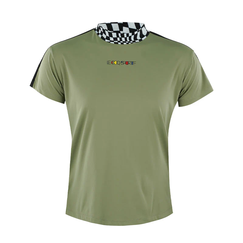 LE COQ SPORTIF GOLF Sunscreen Wide Fit Women's Mock Shirt (Khaki)