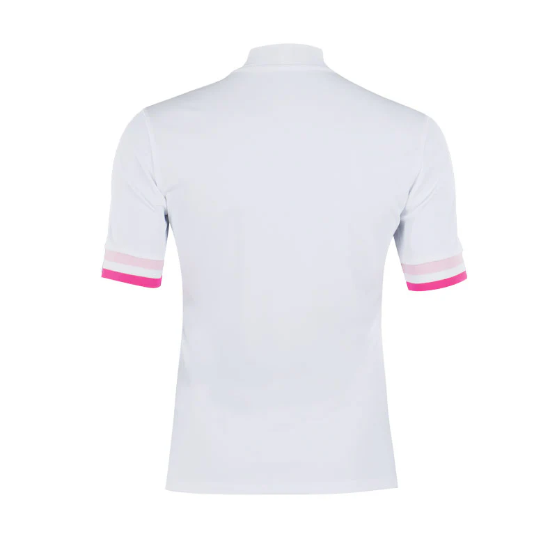 WAAC Athletic Stretch Rib Women's Mock Shirt (White) - Image 2
